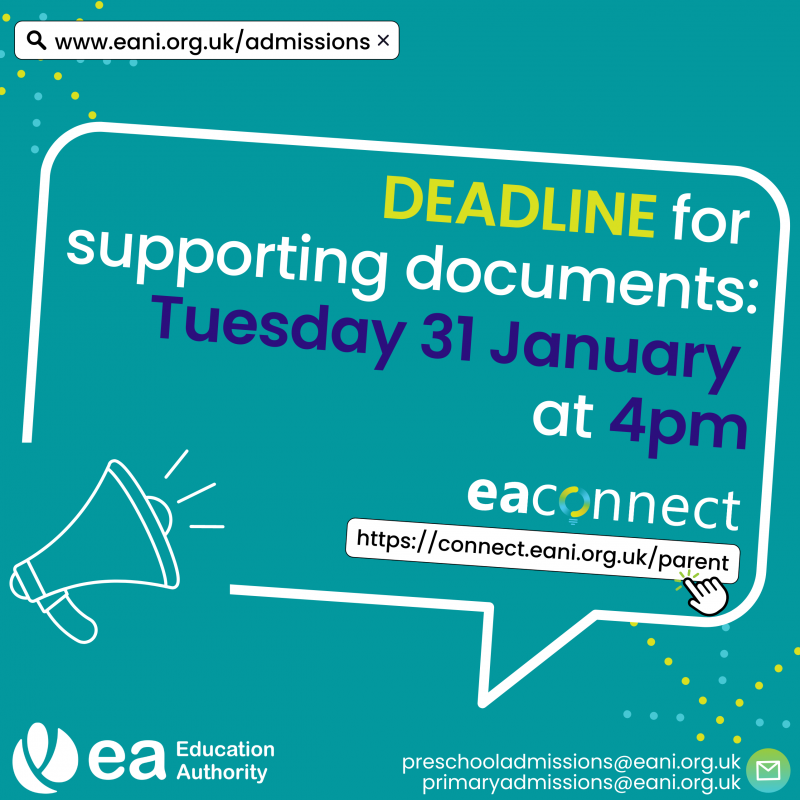 Please upload supporting documents for your childs application