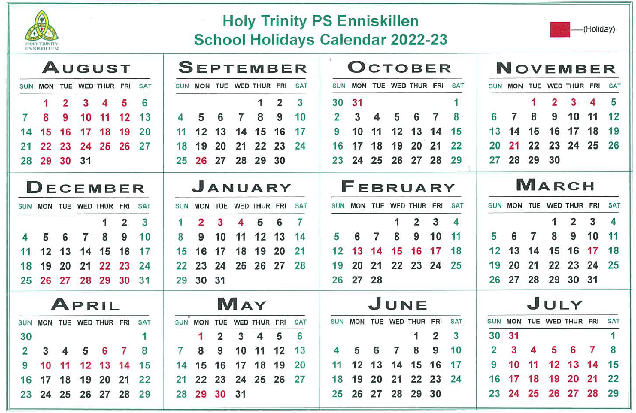 School Holidays and Finish Times