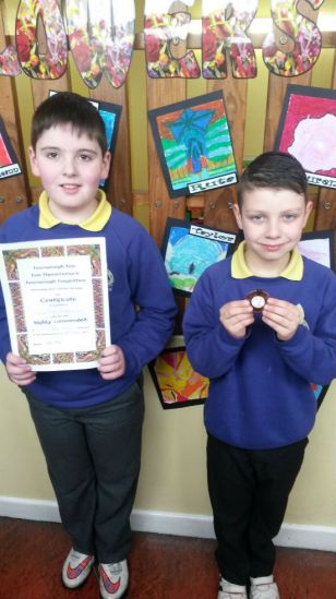 P5 boys success in Feis Verse Speaking