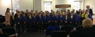 Holy Trinity P6 & P7 School Choir perform at The Stables, Drumcoo