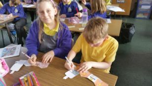 Young Enterprise came to visit P5.