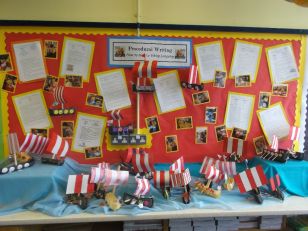 Mr Starrs P6 Class made Viking Boats