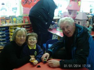 Holy Trinity Preschool celebrate Grandparents day.