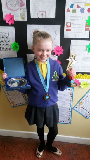 Cára (P5) is Fermanagh Gymnastic Champion