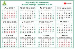 School Calendar 2021-22